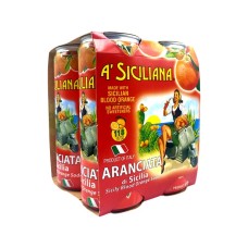 A'Siciliana Sicilian Blood Orange Soda 11.15oz 4 pack